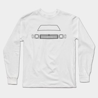 Holden Kingswood 1970s classic car black outline graphic Long Sleeve T-Shirt